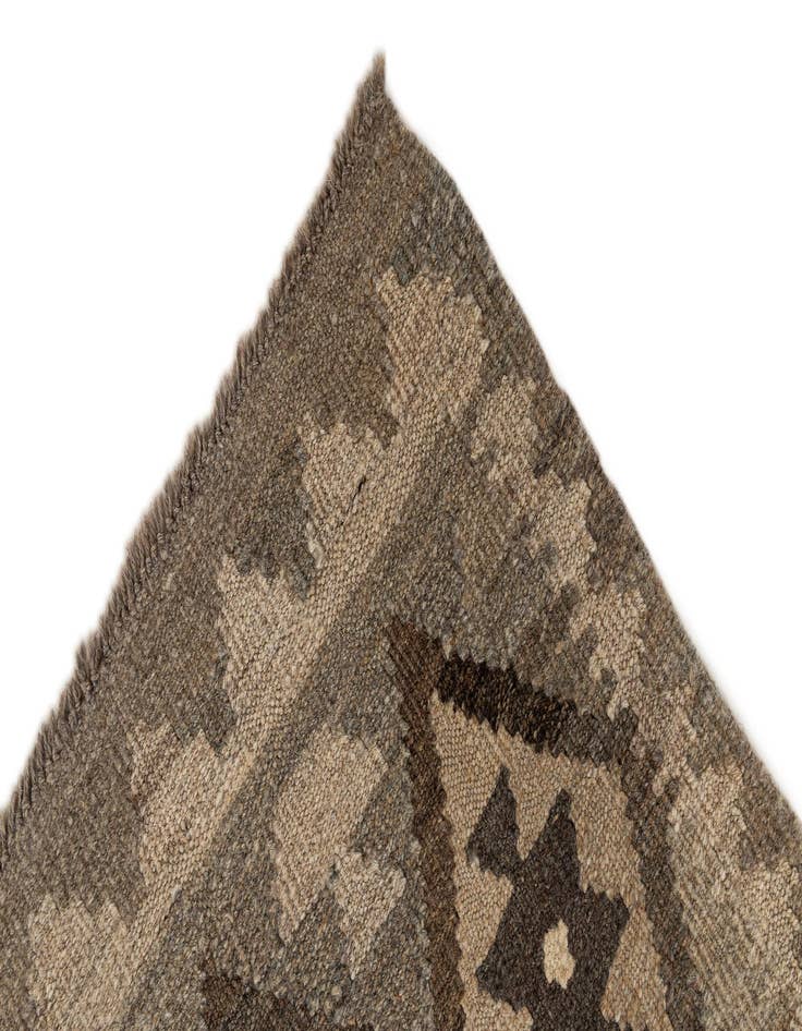 Detail image of  2' 9 x 9' 10  Hand Woven Kilim Maymana Wool Runner Rug