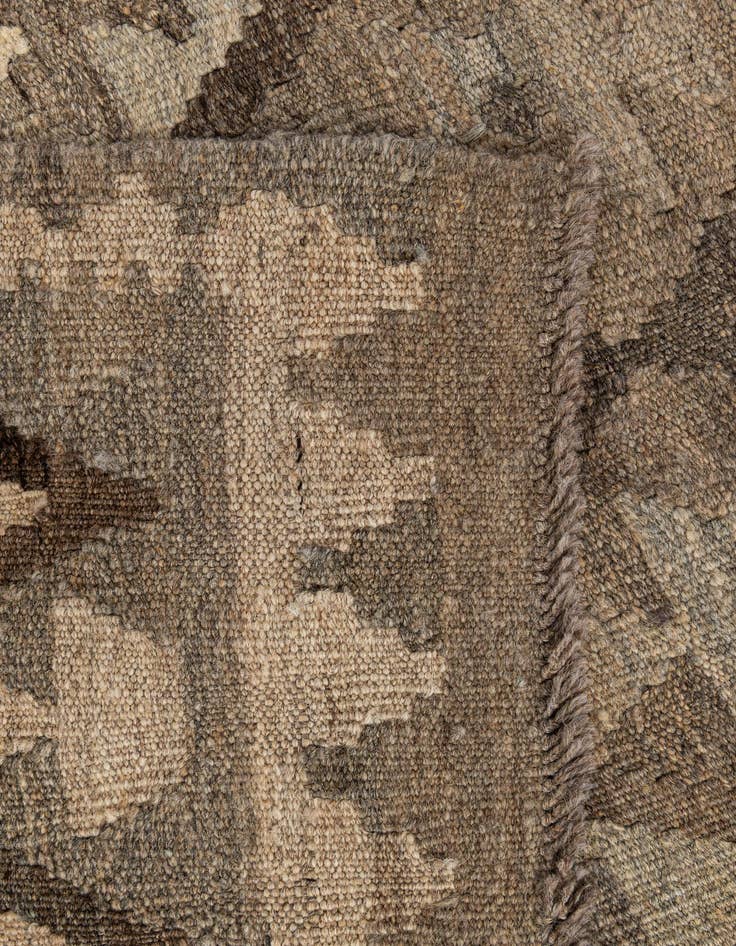 Detail image of  2' 9 x 9' 10  Hand Woven Kilim Maymana Wool Runner Rug