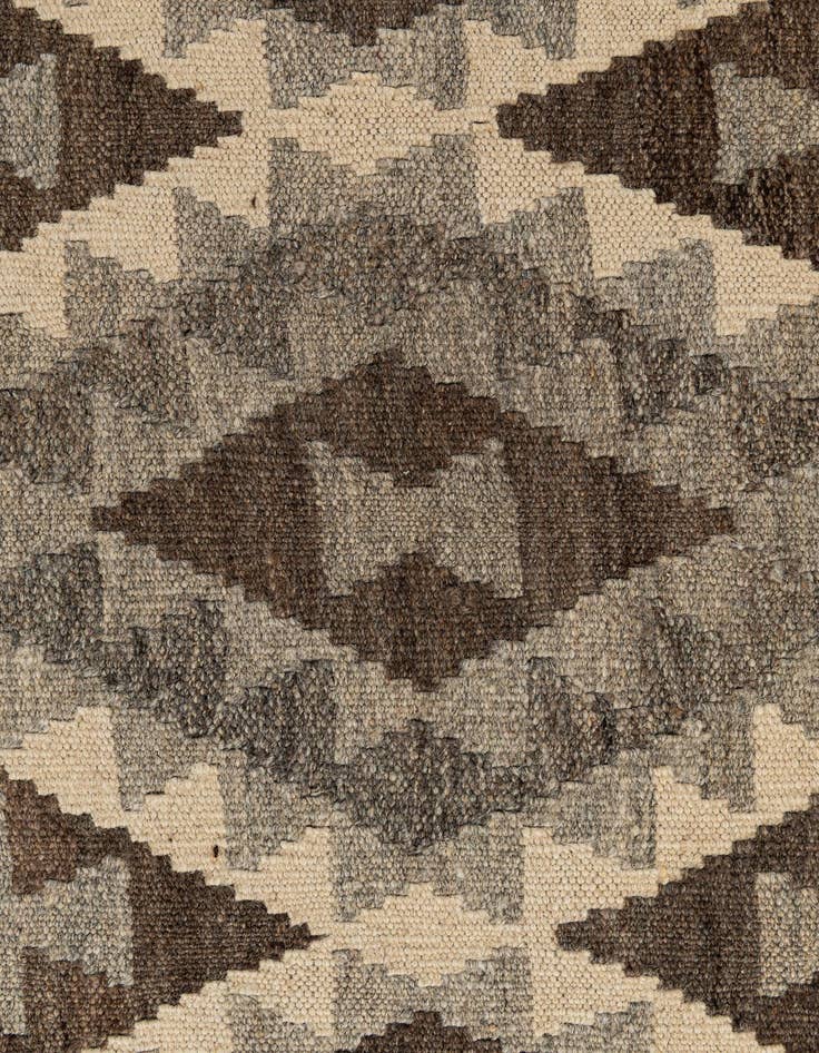 Detail image of  3' 1 x 9' 7  Hand Woven Kilim Maymana Wool Runner Rug