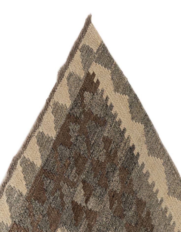 Detail image of  3' 1 x 9' 7  Hand Woven Kilim Maymana Wool Runner Rug