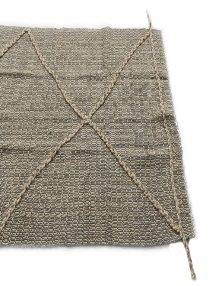 Detail image of  3' 5 x 10'  Hand Woven Kilim Modern Wool Runner Rug
