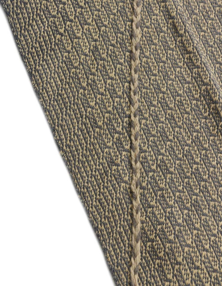 Detail image of  3' 5 x 10'  Hand Woven Kilim Modern Wool Runner Rug