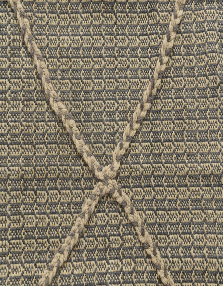 Detail image of  3' 5 x 10'  Hand Woven Kilim Modern Wool Runner Rug