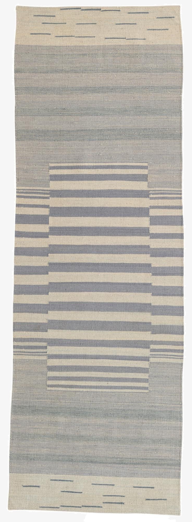  2' 8 x 7' 10  Hand Woven Kilim Modern Wool Runner Rug