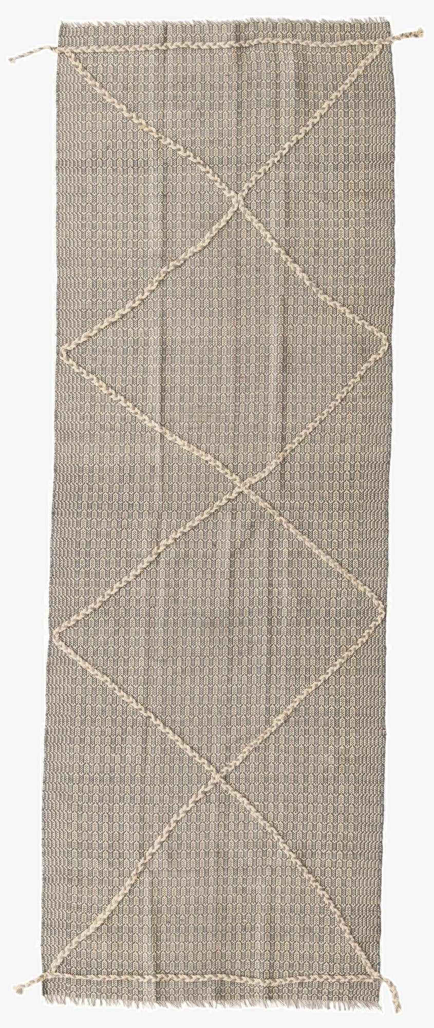  3' 5 x 10'  Hand Woven Kilim Modern Wool Runner Rug