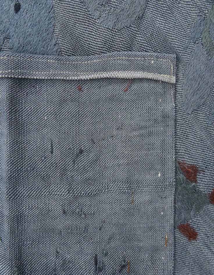 Detail image of 2' 3 x 9' 7 Hand Woven Kilim Suzani Wool Runner Rug