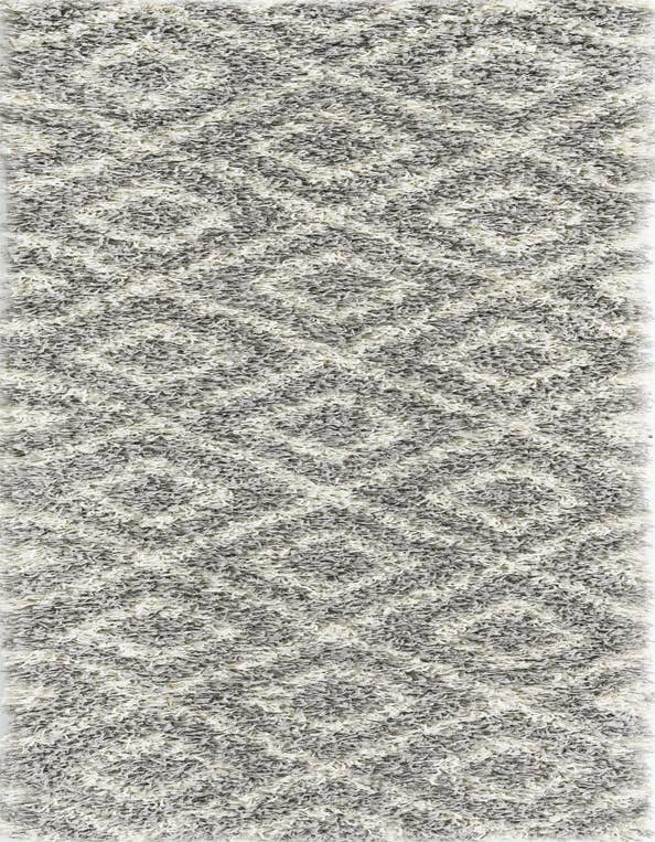 Detail image of  2' x 7' Lattice Shag Runner Rug