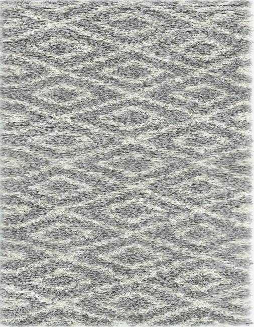 Detail image of  2' x 8' Lattice Shag Runner Rug