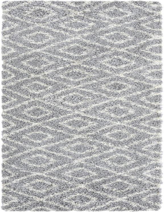 Detail image of  2' 7 x 10' Lattice Shag Runner Rug