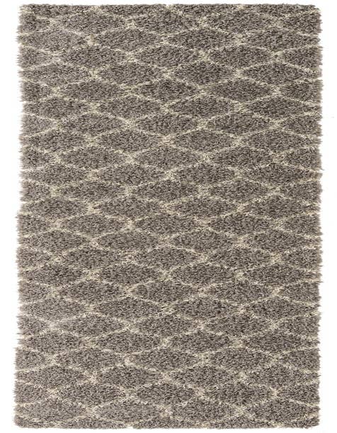 Detail image of  2' 7 x 12' Lattice Shag Runner Rug