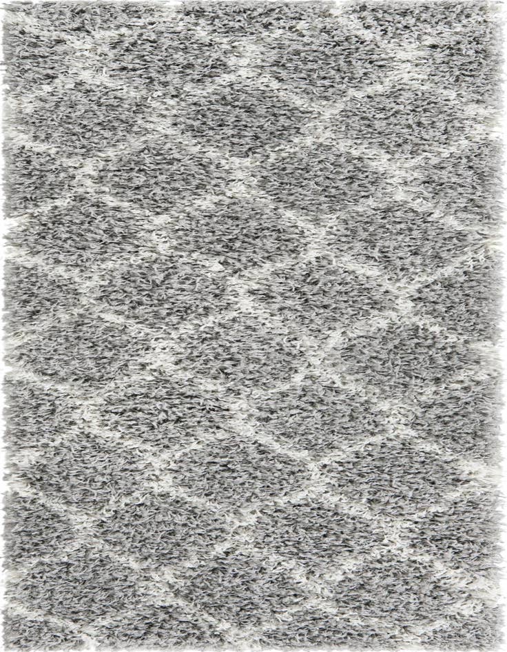 Detail image of  2' x 5' Lattice Shag Runner Rug