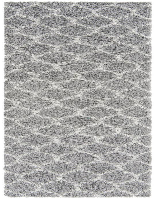 Detail image of  2' 7 x 10' Lattice Shag Runner Rug
