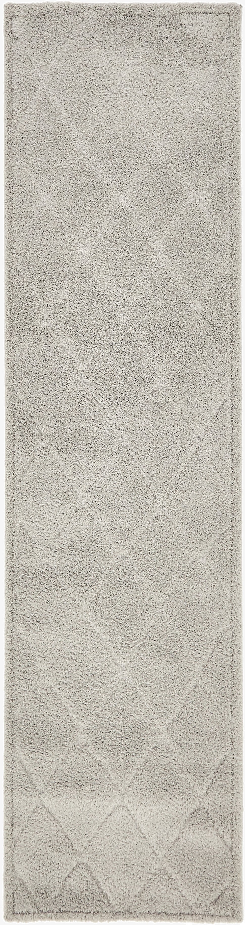  2' 7 x 10' Lattice Shag Runner Rug