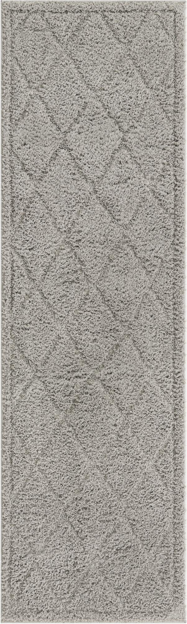  2' x 6' 9 Lattice Shag Runner Rug