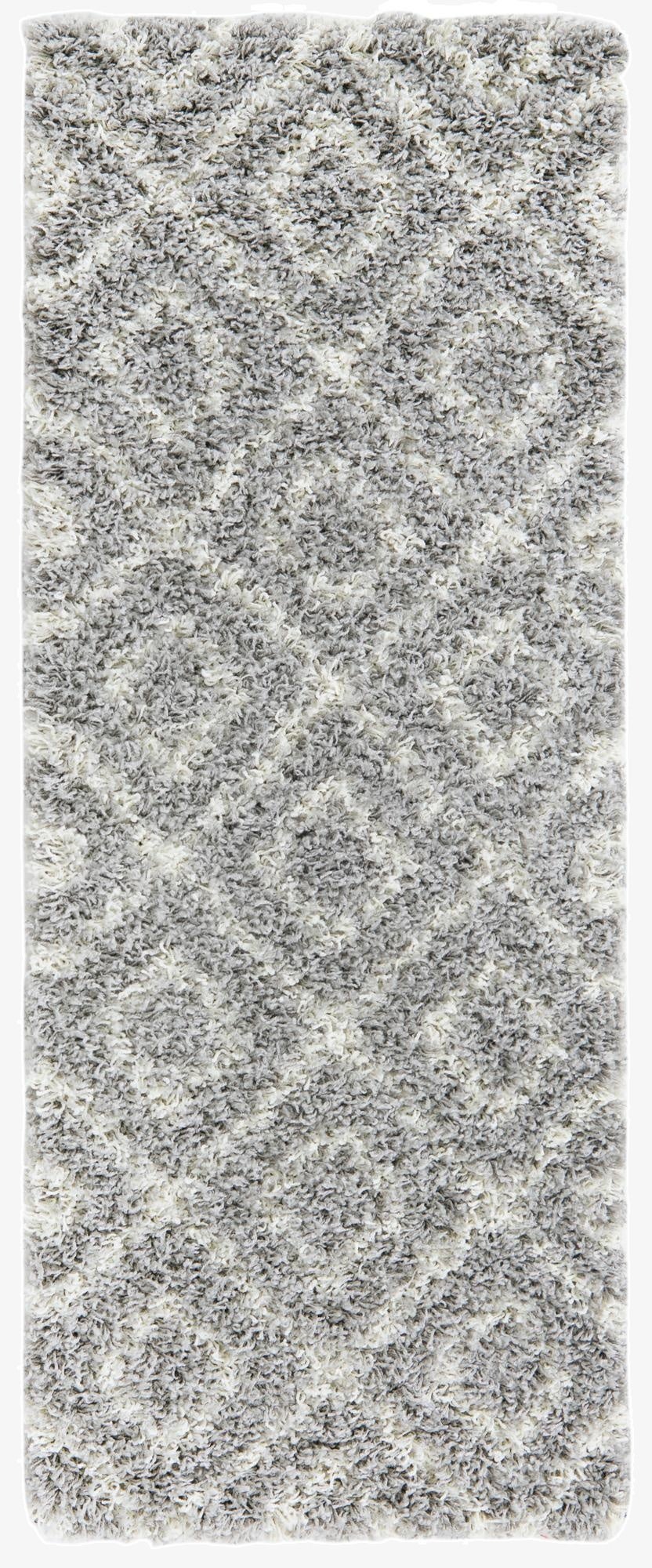  2' x 5' Lattice Shag Runner Rug