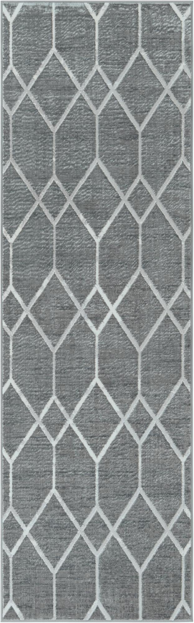  3' x 10' Lattice Trellis Runner Rug