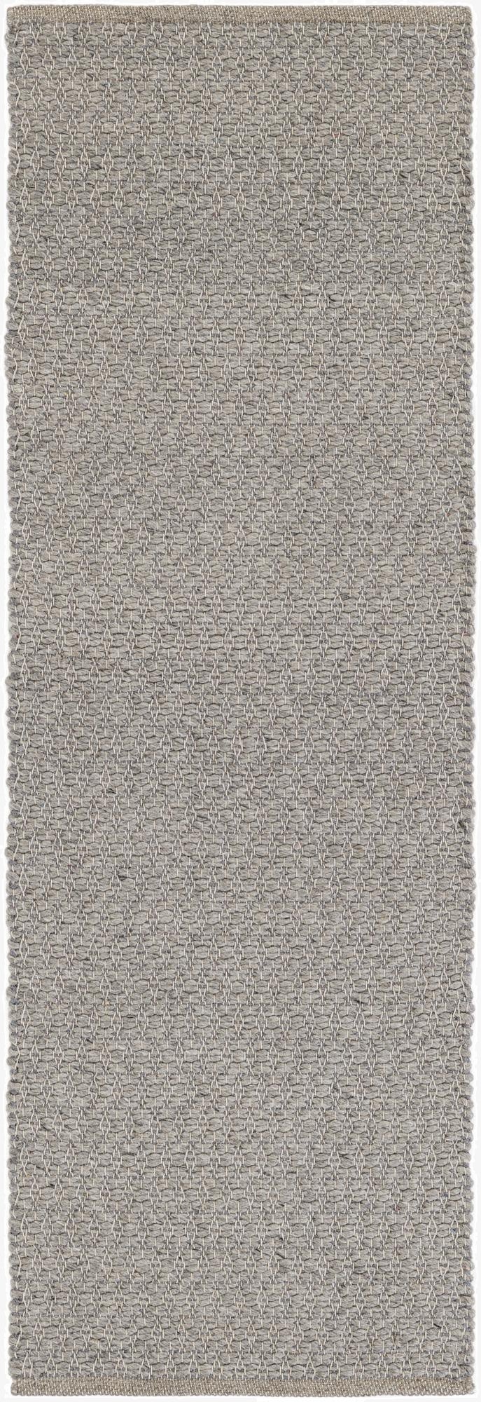  2' x 6' 1  Hand Woven Lattice Wool Runner Rug