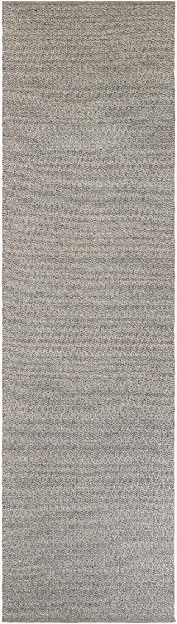  3' 3 x 12'  Hand Woven Lattice Wool Runner Rug
