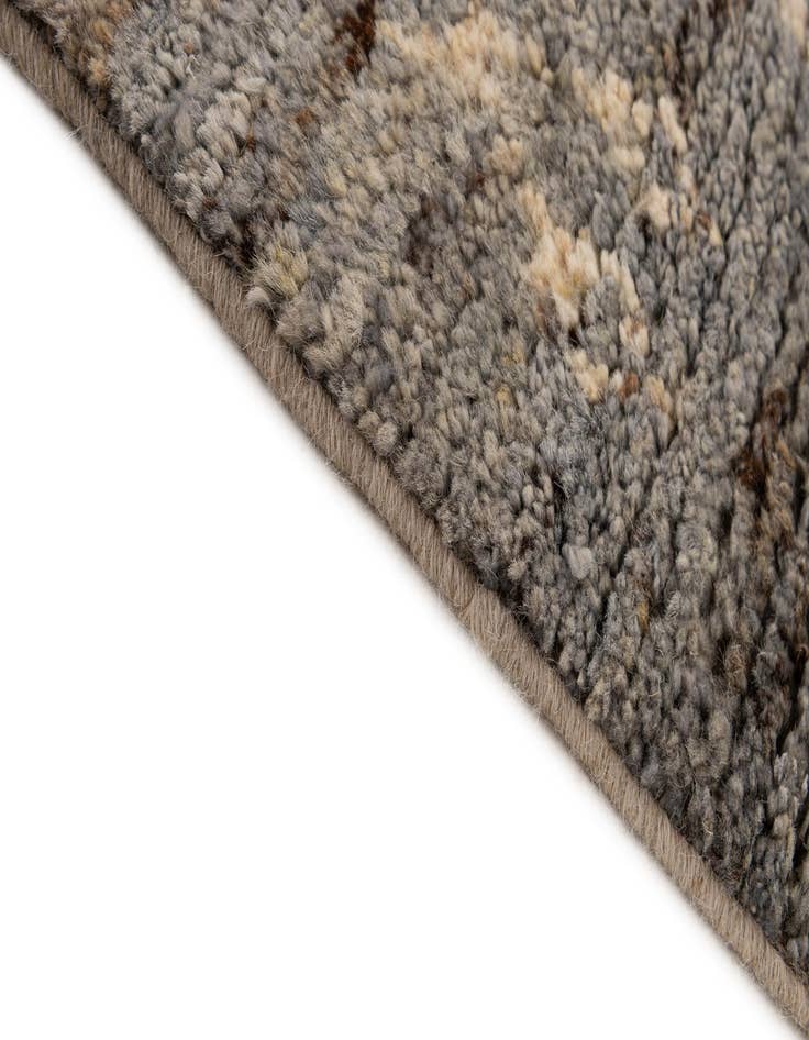 Detail image of  3' 3 x 9' 4  Hand Knotted Moroccan Wool Runner Rug