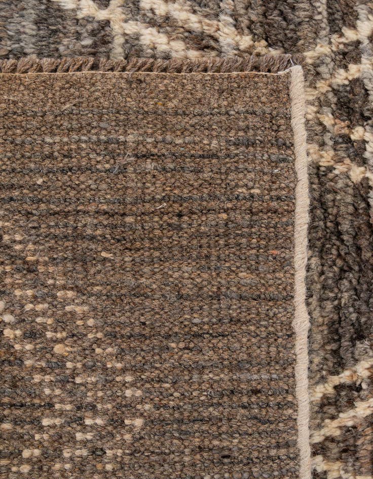 Detail image of  3' 3 x 9' 4  Hand Knotted Moroccan Wool Runner Rug