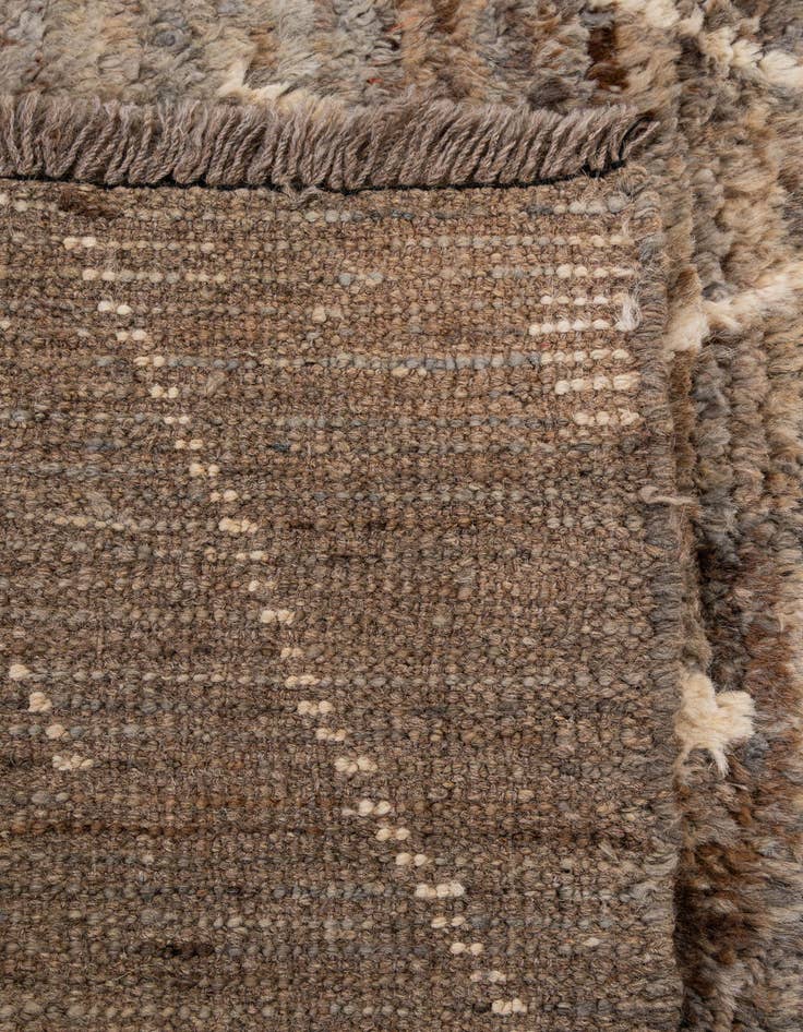 Detail image of  3' x 9' 5  Hand Knotted Moroccan Wool Runner Rug