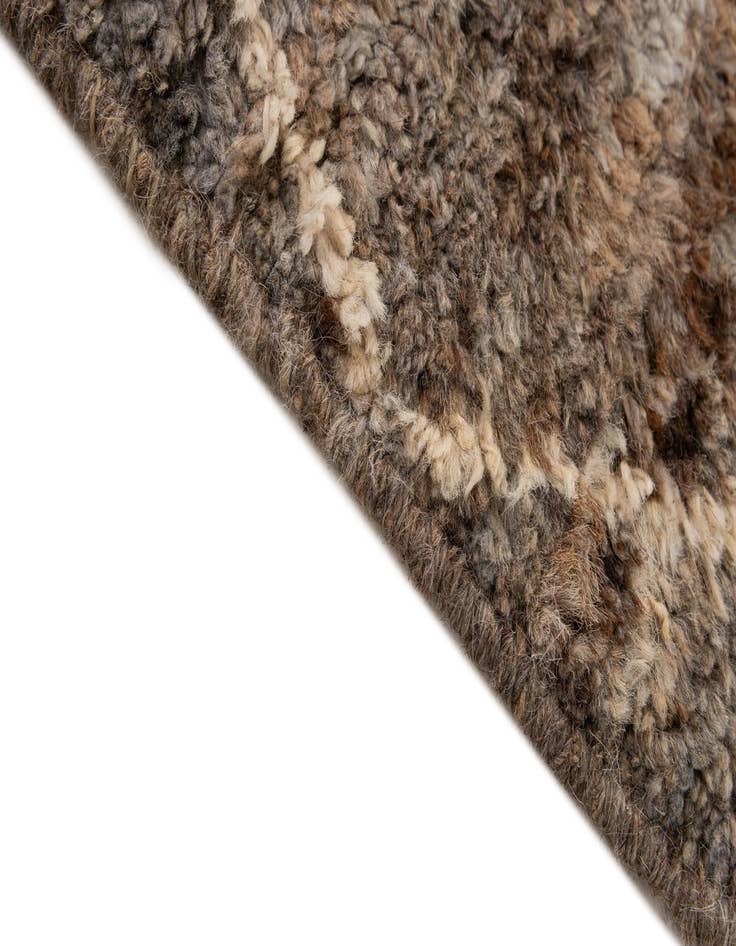 Detail image of  3' x 9' 5  Hand Knotted Moroccan Wool Runner Rug