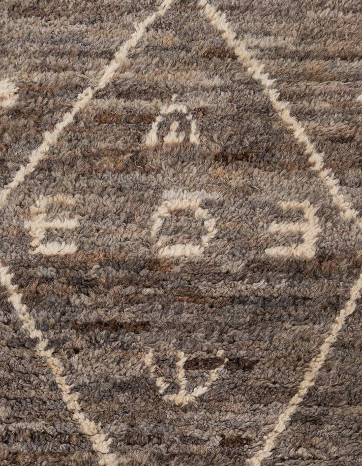Detail image of  3' x 9' 5  Hand Knotted Moroccan Wool Runner Rug
