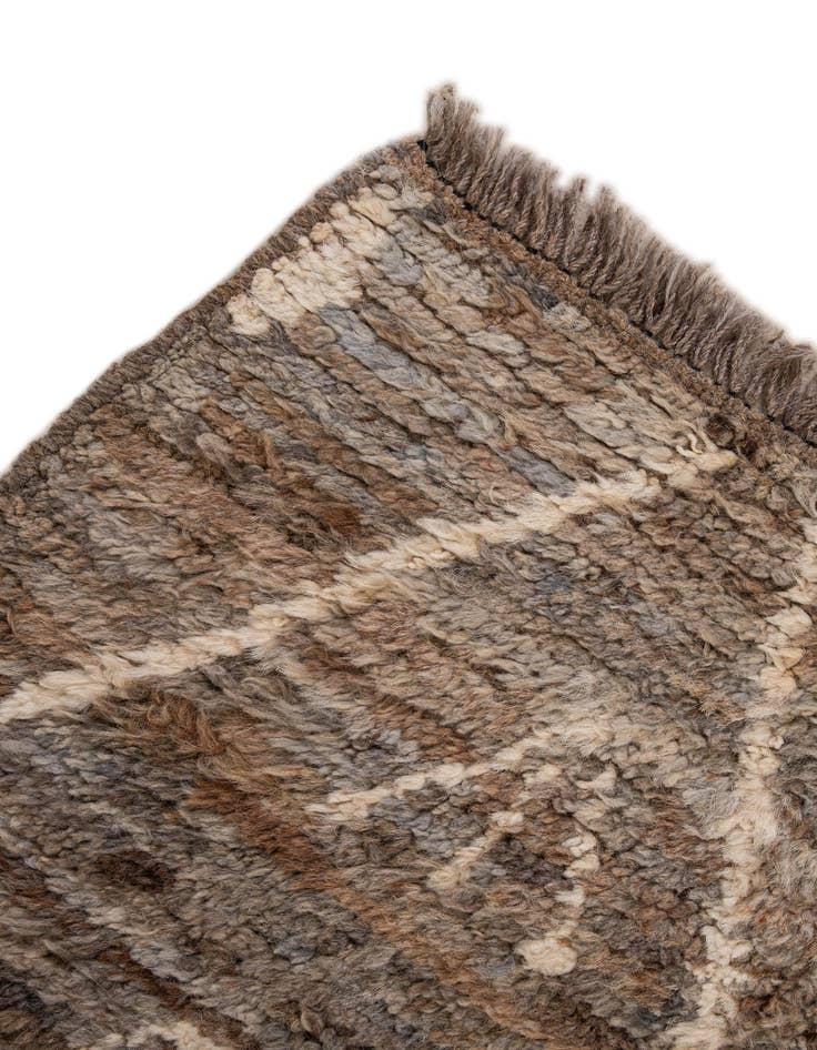 Detail image of  3' x 9' 5  Hand Knotted Moroccan Wool Runner Rug