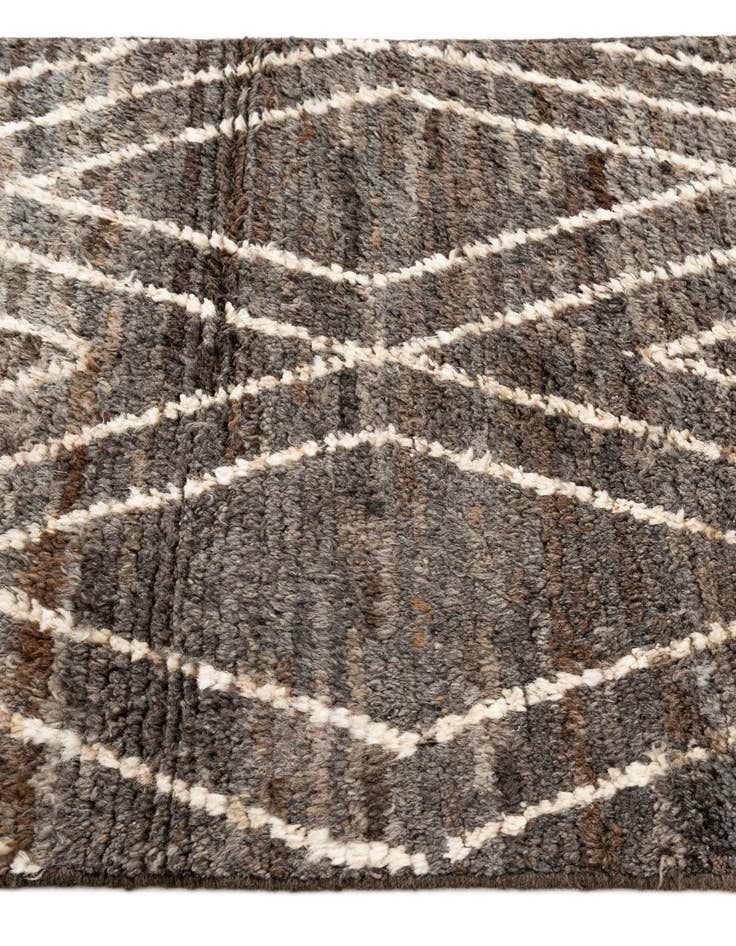 Detail image of  3' 1 x 9' 9  Hand Knotted Moroccan Wool Runner Rug