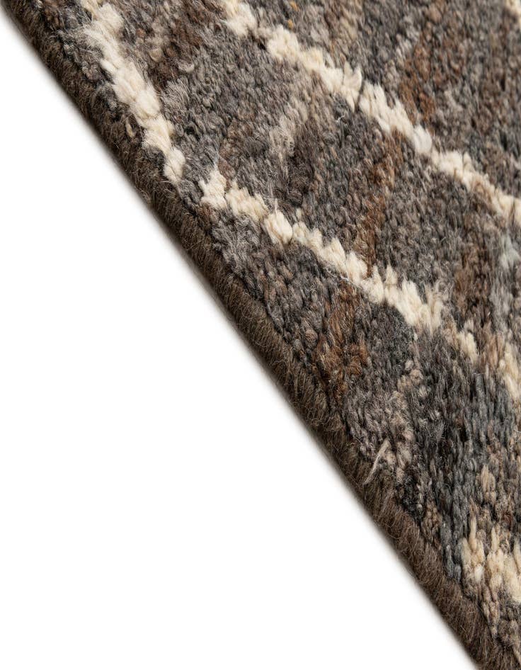 Detail image of  3' 1 x 9' 9  Hand Knotted Moroccan Wool Runner Rug