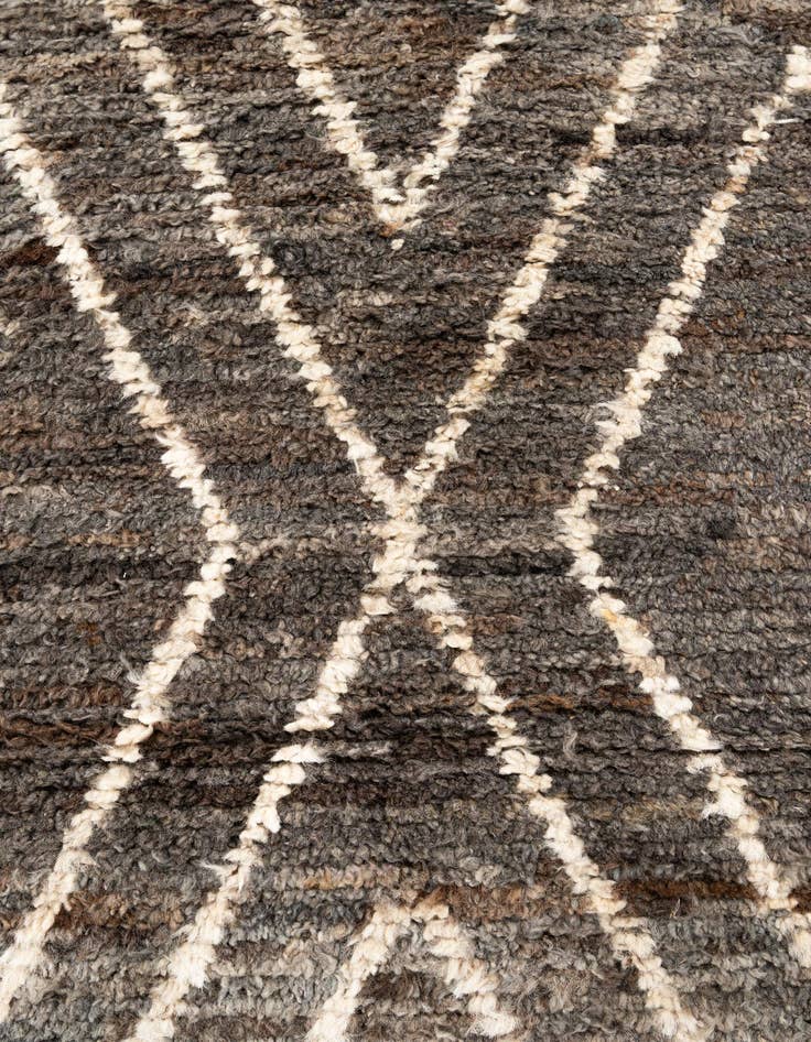 Detail image of  3' 1 x 9' 9  Hand Knotted Moroccan Wool Runner Rug