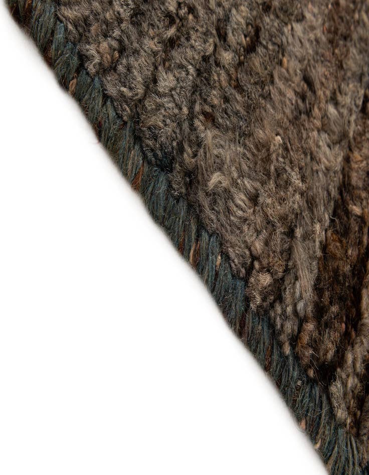 Detail image of  3' 2 x 9' 6  Hand Knotted Moroccan Wool Runner Rug