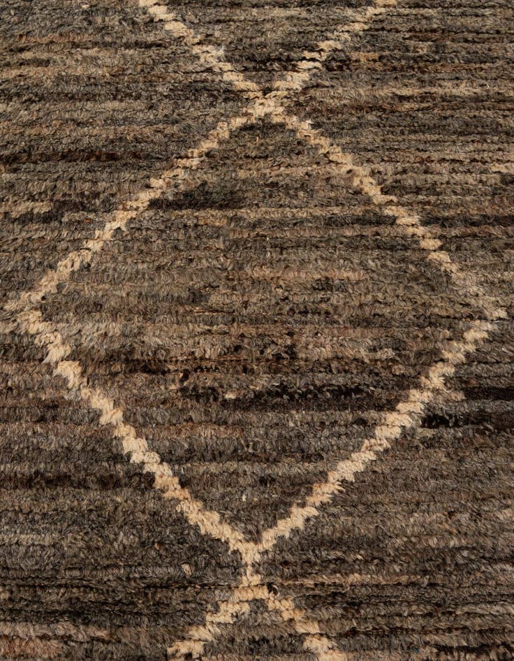 Detail image of  3' 2 x 9' 6  Hand Knotted Moroccan Wool Runner Rug