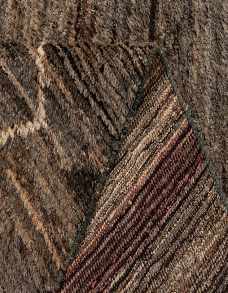 Detail image of  3' 2 x 9' 6  Hand Knotted Moroccan Wool Runner Rug