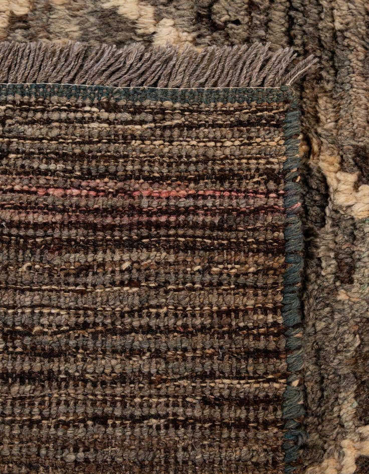 Detail image of  3' 2 x 9' 6  Hand Knotted Moroccan Wool Runner Rug