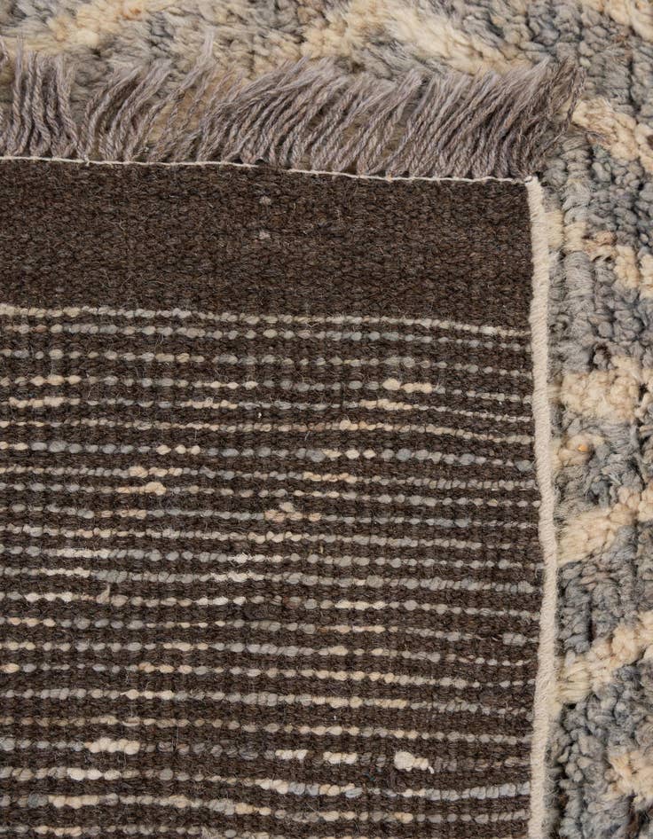 Detail image of  2' 11 x 16' 8  Hand Knotted Moroccan Wool Runner Rug