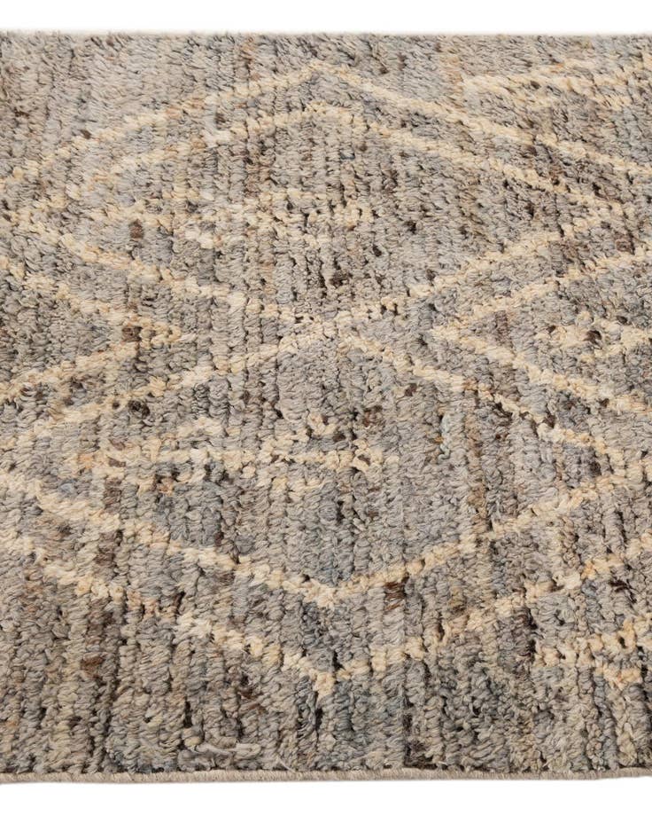 Detail image of  2' 11 x 16' 8  Hand Knotted Moroccan Wool Runner Rug