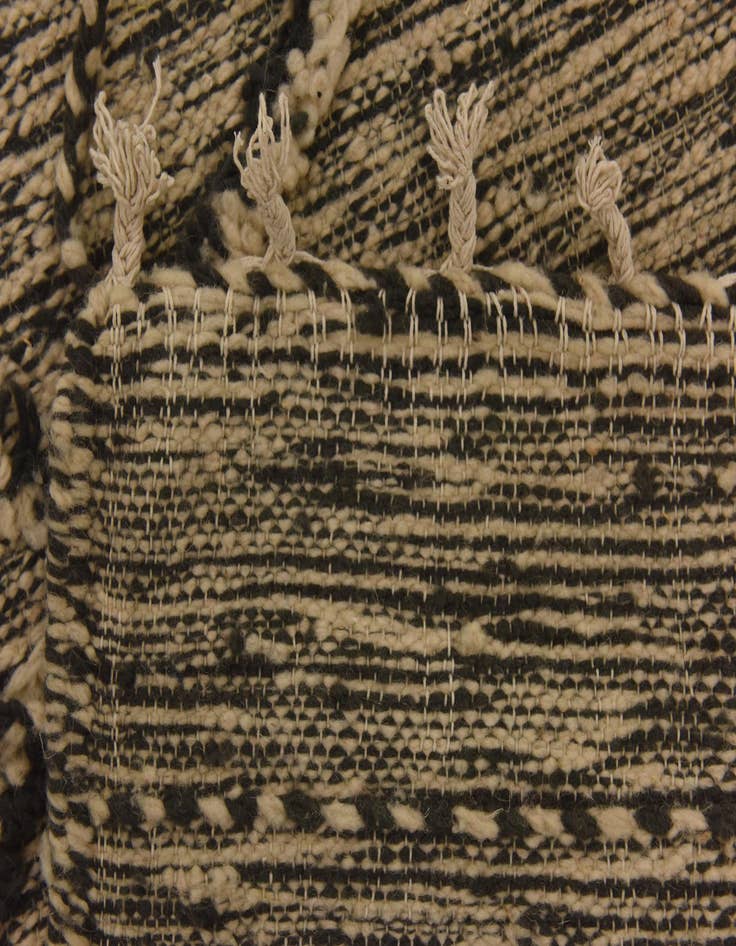 Detail image of  3' 4 x 10'  Hand Knotted Moroccan Wool Runner Rug