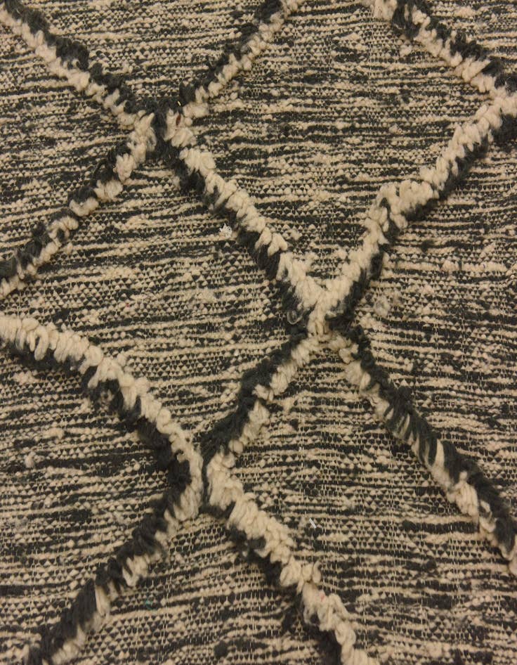 Detail image of  3' 4 x 10'  Hand Knotted Moroccan Wool Runner Rug
