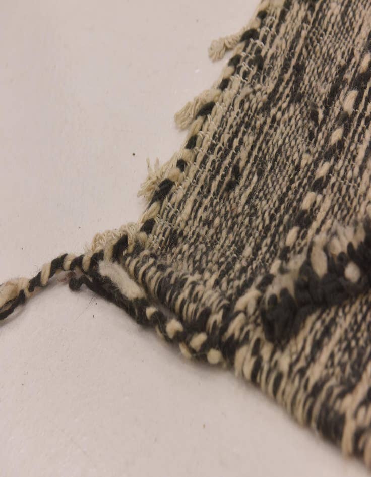 Detail image of  3' 4 x 10'  Hand Knotted Moroccan Wool Runner Rug