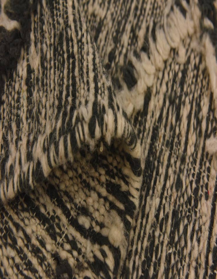 Detail image of  3' 4 x 10'  Hand Knotted Moroccan Wool Runner Rug