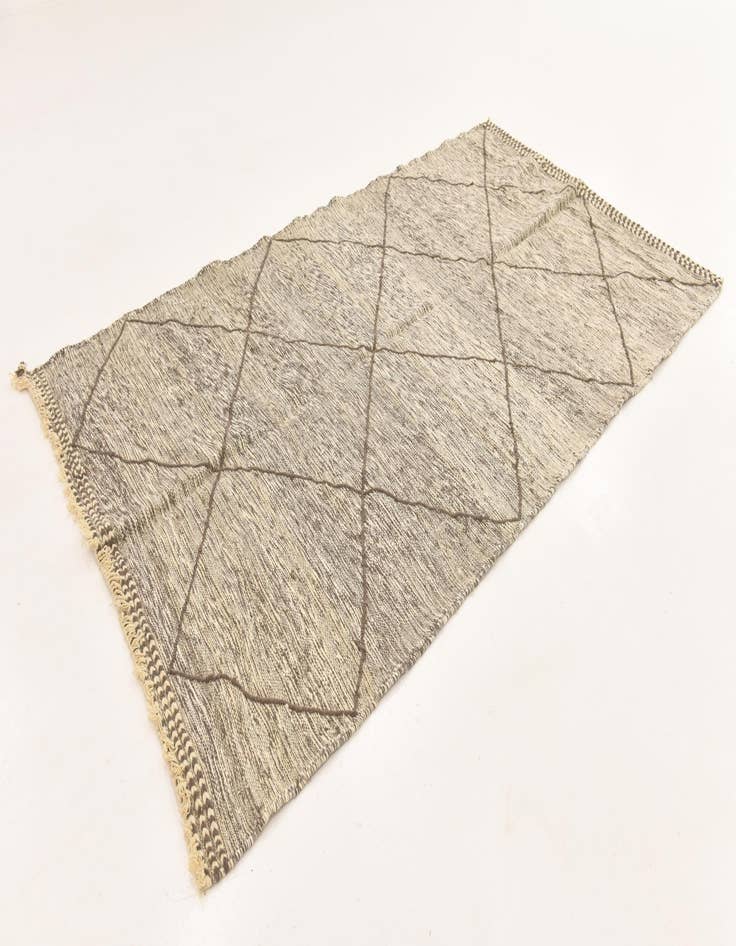 Detail image of  5' 4 x 9' 6  Hand Knotted Moroccan Wool Runner Rug