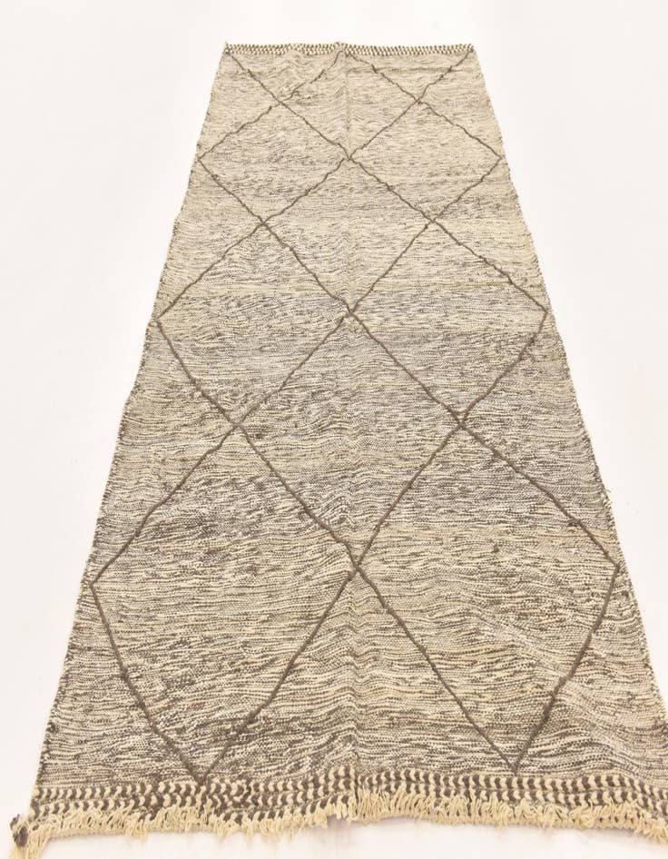 Detail image of  5' 4 x 9' 6  Hand Knotted Moroccan Wool Runner Rug