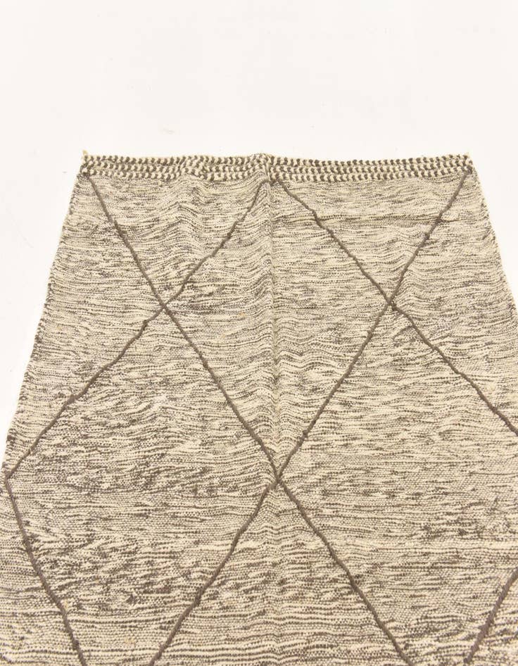 Detail image of  5' 4 x 9' 6  Hand Knotted Moroccan Wool Runner Rug