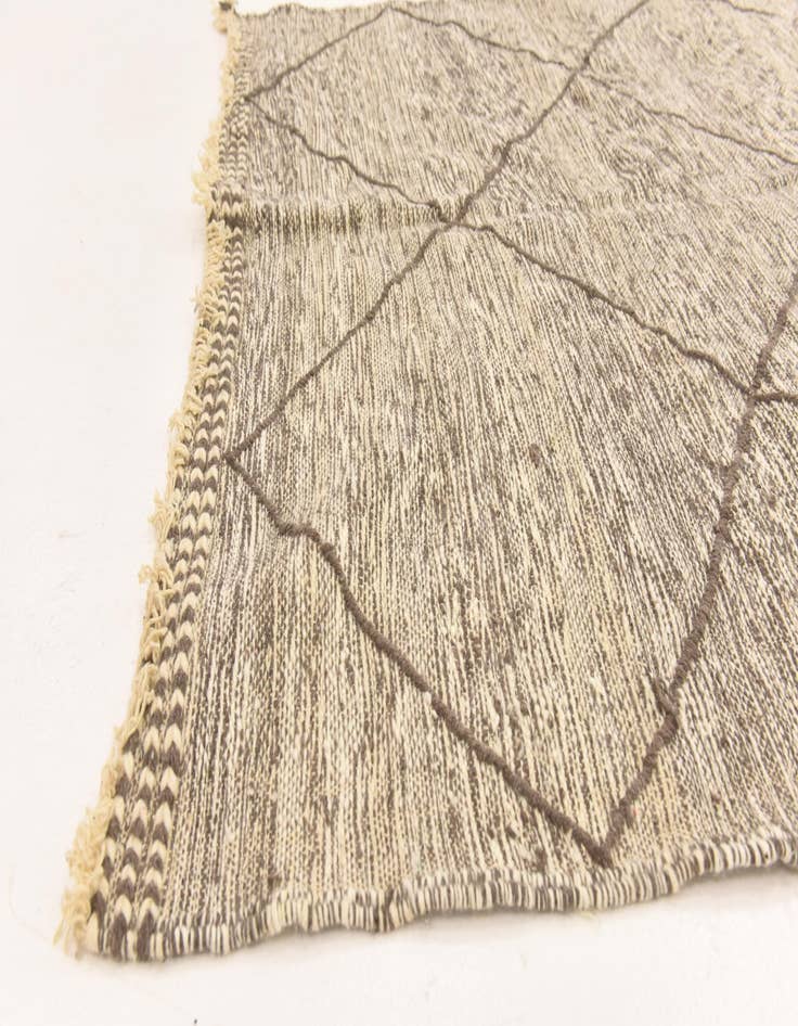 Detail image of  5' 4 x 9' 6  Hand Knotted Moroccan Wool Runner Rug