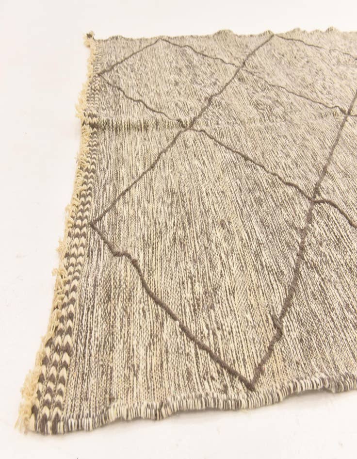 Detail image of  5' 4 x 9' 6  Hand Knotted Moroccan Wool Runner Rug