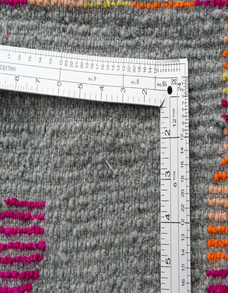 Detail image of  6' 3 x 11'  Hand Knotted Moroccan Wool Runner Rug