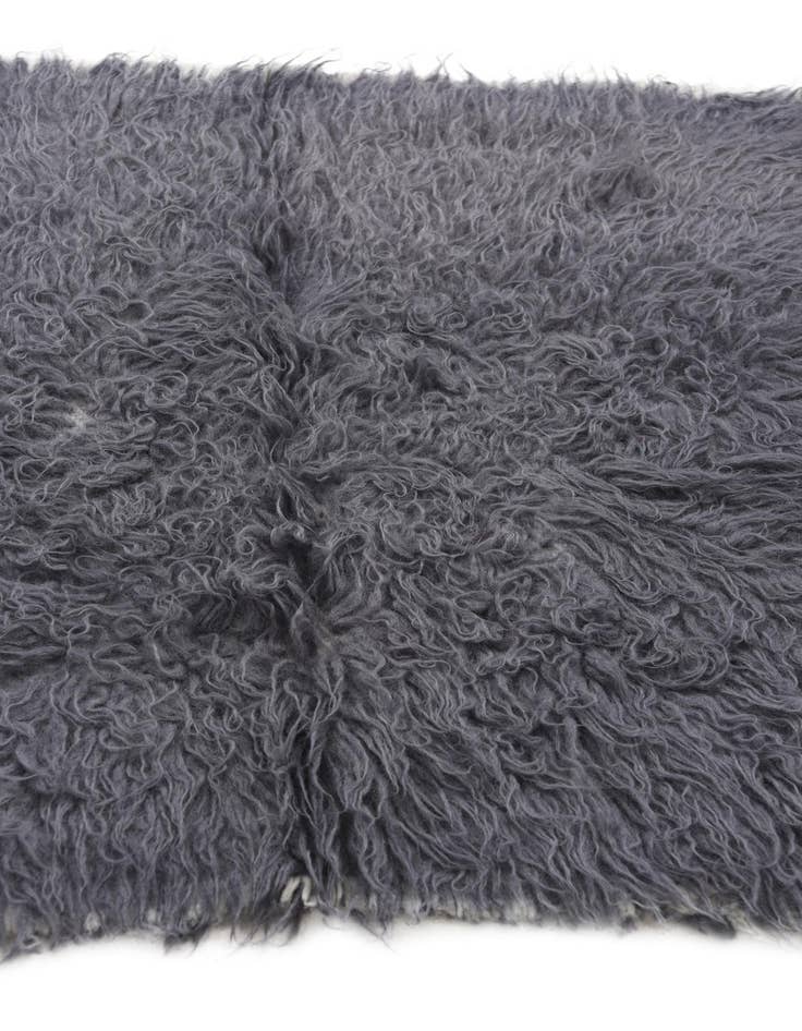 Detail image of  2' 3 x 4' 5  Hand Knotted Moroccan Wool Runner Rug