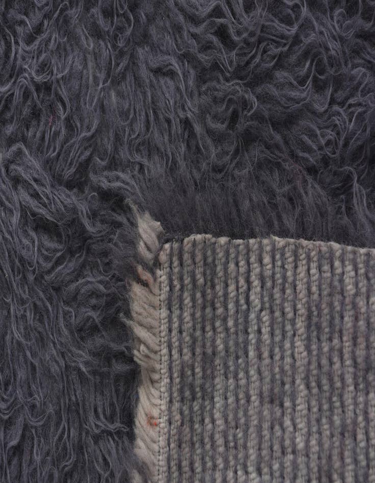 Detail image of  2' 3 x 4' 5  Hand Knotted Moroccan Wool Runner Rug