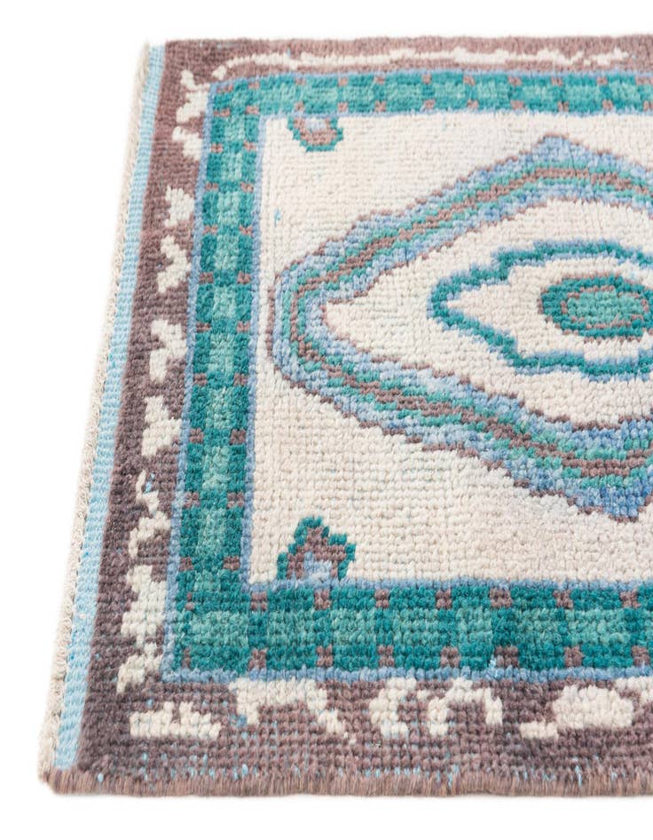 Detail image of  2' 8 x 8'  Hand Knotted Moroccan Wool Runner Rug